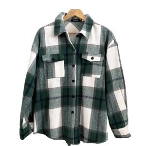Automet Women’s Plaid Flannel Shacket - Size Medium-NWOT